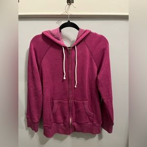 Old navy zip up sweater purple pink colour size large